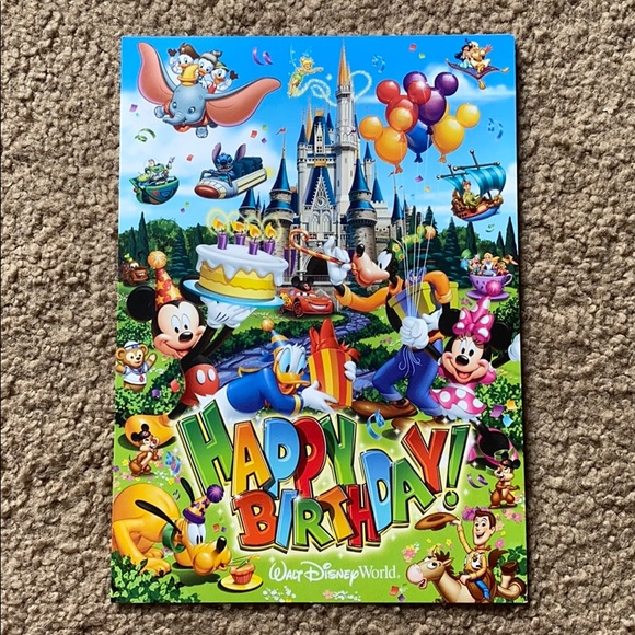 Disney World Birthday Card - Picture 1 of 2